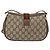 Borsa Gucci Web Sherry Line GG Supreme in PVC Beige Oro 66 02 024 Auth ki6488 D'oro - vista 3