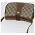 Borsa Gucci Web Sherry Line GG Supreme in PVC Beige Oro 66 02 024 Auth ki6488 D'oro - vista 6