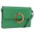 Céline Borsa a Spalla Circle in Pelle Verde Oro Auth LNZ294V D'oro
