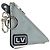 LOUIS VUITTON Monogram Satellite Portachiavi Charm Argento MP2217 LV Auth 165831M