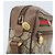 Sac Gucci GG Supreme Web Sherry Line en PVC beige et or 001 50 6655 Auth ARZ347 Doré - vue 15