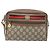Sac Gucci GG Supreme Web Sherry Line en PVC beige et or 001 50 6655 Auth ARZ347 Doré - vue 2