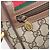 Sac Gucci GG Supreme Web Sherry Line en PVC beige et or 001 50 6655 Auth ARZ347 Doré - vue 20