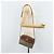 Sac Gucci GG Supreme Web Sherry Line en PVC beige et or 001 50 6655 Auth ARZ347 Doré - vue 24