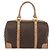 Céline Borsa Boston in tela Macadam CELINE in pelle PVC marrone e oro Auth mr2011 D'oro - vista 2
