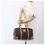 Céline Borsa Boston in tela Macadam CELINE in pelle PVC marrone e oro Auth mr2011 D'oro - vista 22