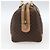 Céline Borsa Boston in tela Macadam CELINE in pelle PVC marrone e oro Auth mr2011 D'oro - vista 3
