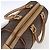 Céline Borsa Boston in tela Macadam CELINE in pelle PVC marrone e oro Auth mr2011 D'oro - vista 6