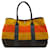 Borsa Tote Garden PM di Hermès Arancione Giallo Blu navy Pelle Lana