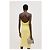 Vestido drapeado con halter de cadena Bottega Veneta Amarillo - vista 3