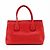 Executive Chanel Cerf Borsa Esecutiva in Pelle Media Rosso - vista 2