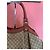 Borsa a mano Gucci Sukey in tela GG e pelle beige corallo Rosa - vista 3