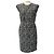 Schwarzes / Weißes Gewebtes Shift-Kleid von Derek Lam