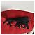 Yves Saint Laurent Cappotto lungo in suede rosso con fodera in pelliccia nera e lacci Nero - vista 11