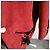 Yves Saint Laurent Cappotto lungo in suede rosso con fodera in pelliccia nera e lacci Nero - vista 12