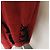 Yves Saint Laurent Cappotto lungo in suede rosso con fodera in pelliccia nera e lacci Nero - vista 14