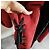 Yves Saint Laurent Cappotto lungo in suede rosso con fodera in pelliccia nera e lacci Nero - vista 7