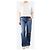 Paige Jeans Vaqueros Leenah en denim de lavado medio - W 28 Azul - vista 2
