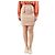 Miu Miu Falda lápiz con volantes rosa polvo - talla UK 10