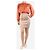 Miu Miu Falda lápiz con volantes rosa polvo - talla UK 10 - vista 2