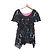 Blusa in seta a maniche corte TSUMORI CHISATO Nero
