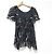 Blusa in seta a maniche corte TSUMORI CHISATO Nero - vista 2