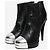 Chanel Black leather platform boots - size EU 39 - view 2