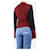 Céline Rippstrick-Pullover aus Kaschmir in Marineblau und Bordeaux - Größe M  - Ansicht 2
