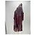 Autre Marque Bordeauxfarbene Lederjacke mit Fransen - Ansicht 4