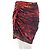 Falda estampada de viscosa roja Helmut Lang