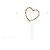 Agatha Ruiz de la Prada Spilla cuore dorata con strass D'oro - vista 2