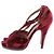 Hermès Sandali con tacco bordeaux Bordò - vista 3