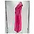 Autre Marque Abrigo de cuero con estampado de cocodrilo rosa - vista 3