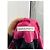 Autre Marque Abrigo de cuero con estampado de cocodrilo rosa - vista 6