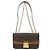 Borsa a Spalla Marceau M46127 in Monogramma Louis Vuitton Marrone Caramello