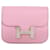 Hermès Billetera Slim Constance Hermes Rosa Cuero