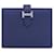 Hermès Billetera Compacta Bearn Hermes Azul Azul marino