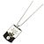 Collar Péndulo LV Mountain de Louis Vuitton Negro Plata
