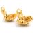 Orecchini in metallo dorato Chanel Coco Mark D'oro - vista 4