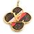 Portachiavi Louis Vuitton Into the Flower Marrone Rosa D'oro - vista 2