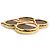 Portachiavi Louis Vuitton Into the Flower Marrone Rosa D'oro - vista 3