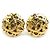 Orecchini a clip in metallo dorato Chanel Coco Mark D'oro