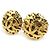 Orecchini a clip in metallo dorato Chanel Coco Mark D'oro - vista 2