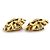 Orecchini a clip in metallo dorato Chanel Coco Mark D'oro - vista 3