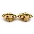 Orecchini a clip in metallo dorato Chanel Coco Mark D'oro - vista 4