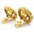 Orecchini a clip in metallo dorato Chanel Coco Mark per donne D'oro - vista 3