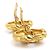 Orecchini a clip in metallo dorato Chanel Coco Mark per donne D'oro - vista 6