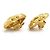 Orecchini a clip in metallo dorato Chanel Coco Mark per donne D'oro - vista 8
