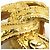Orecchini a clip in metallo dorato Chanel Coco Mark per donne D'oro - vista 9