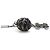 Collana da donna Chanel in nero e gunmetal Metallico - vista 2